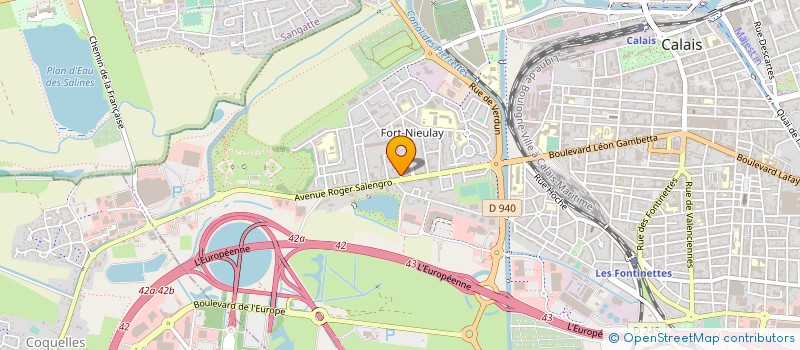 localisation de l'entreprise MONSIEUR MATTHIEU DRINCQBIER  CALAIS