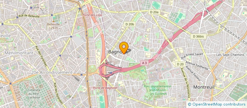 localisation de l'entreprise MONSIEUR MATTHIEU DRUJON à BAGNOLET