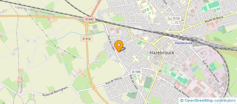 localisation de l'entreprise MONSIEUR MATTHIEU DUBUISSON  HAZEBROUCK