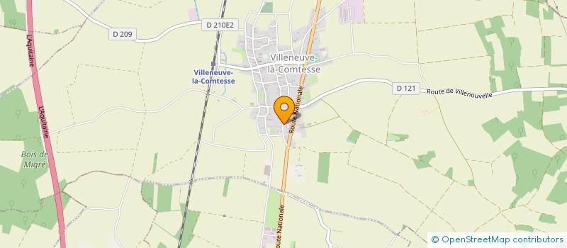 localisation de l'entreprise MONSIEUR MATTHIEU DUCLOS  VILLENEUVE-LA-COMTESSE