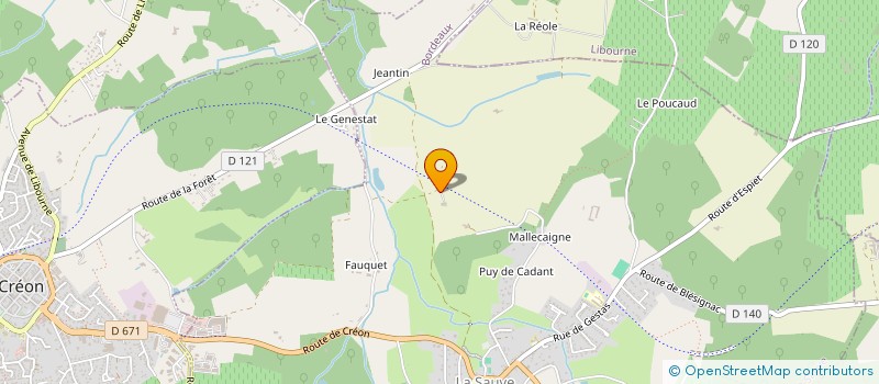 localisation de l'entreprise MONSIEUR MATTHIEU DUJARDIN  LA SAUVE