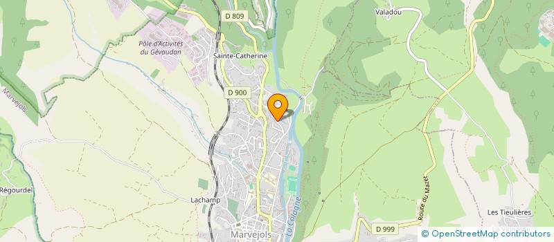 localisation de l'entreprise MONSIEUR MATTHIEU DUMAS  MARVEJOLS