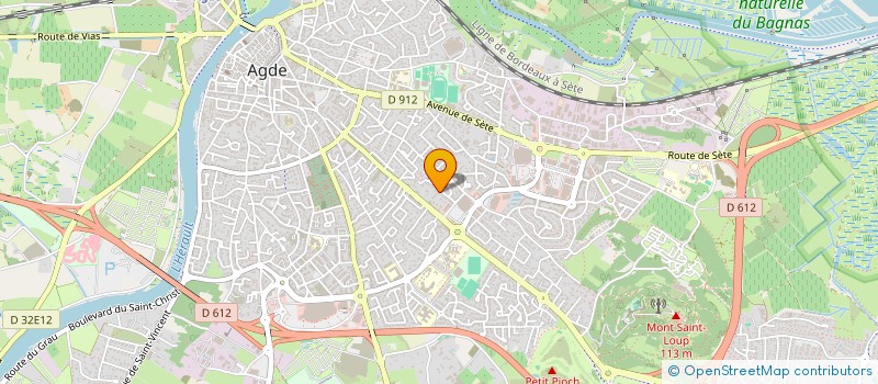 localisation de l'entreprise MONSIEUR MATTHIEU DUPIN  AGDE