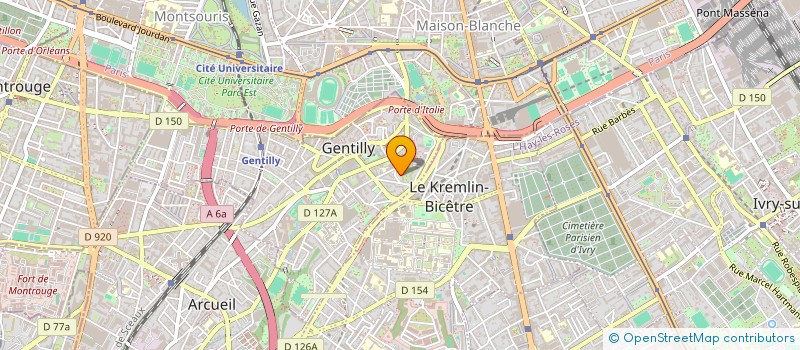 localisation de l'entreprise MONSIEUR MATTHIEU DUPONT  GENTILLY