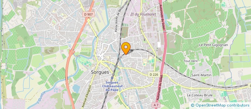 localisation de l'entreprise MONSIEUR MATTHIEU DURAND à SORGUES