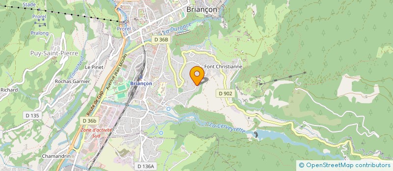 localisation de l'entreprise MONSIEUR MATTHIEU DURAND DE GEVIGNEY  BRIANCON