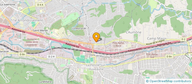 localisation de l'entreprise MONSIEUR MATTHIEU DUTRONC  LA PENNE-SUR-HUVEAUNE