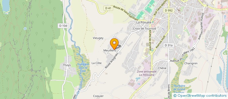 localisation de l'entreprise MONSIEUR MATTHIEU DUWAT  BELLEY