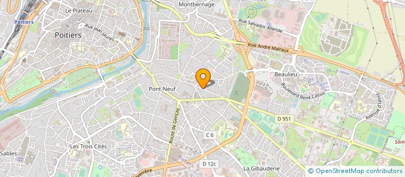 localisation de l'entreprise MONSIEUR MATTHIEU ESTEVE  POITIERS