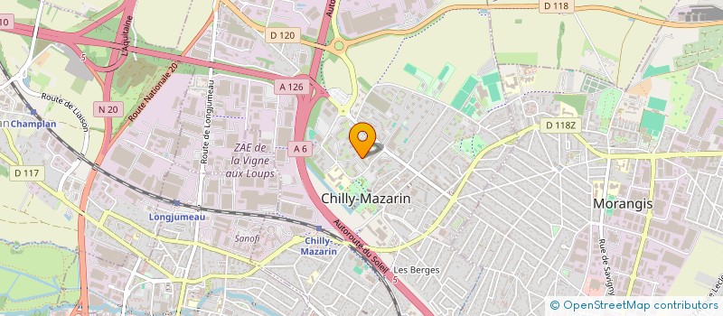 localisation de l'entreprise MONSIEUR MATTHIEU EVARISTE  CHILLY-MAZARIN