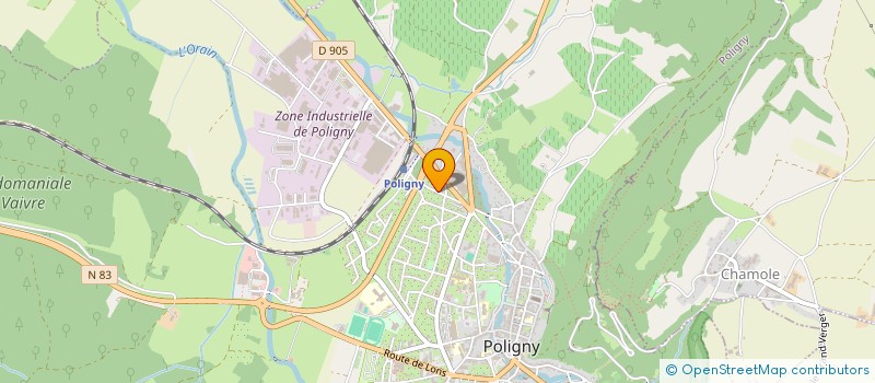 localisation de l'entreprise MONSIEUR MATTHIEU FAIVRE  POLIGNY