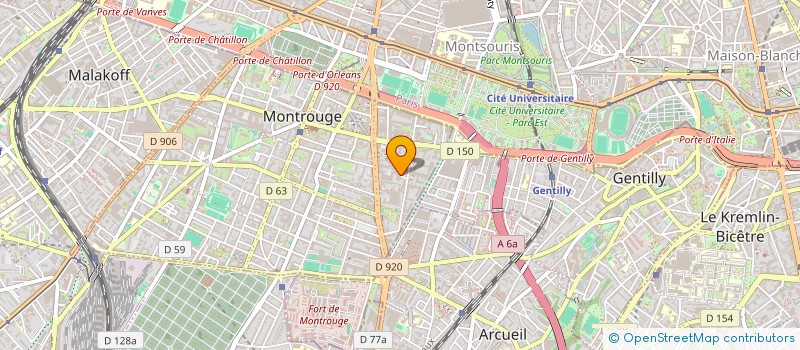 localisation de l'entreprise MONSIEUR MATTHIEU FALQUERHO  MONTROUGE