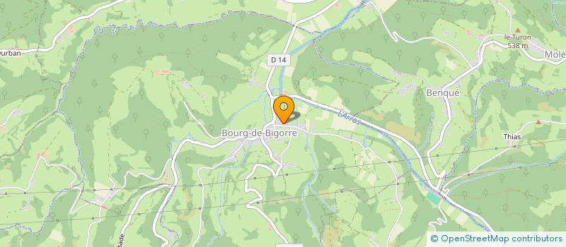 localisation de l'entreprise MONSIEUR MATTHIEU FARGUES  BOURG-DE-BIGORRE