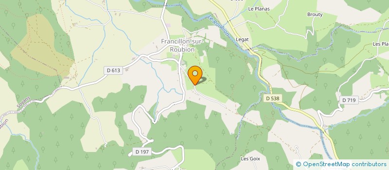 localisation de l'entreprise MONSIEUR MATTHIEU FAURE  FRANCILLON-SUR-ROUBION