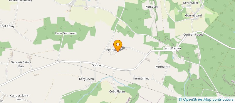 localisation de l'entreprise MONSIEUR MATTHIEU FAYE  LANGUIDIC