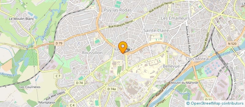 localisation de l'entreprise MONSIEUR MATTHIEU FAYET à LIMOGES