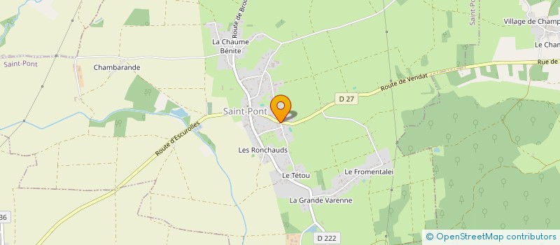 localisation de l'entreprise MONSIEUR MATTHIEU FLANET  BROUT-VERNET