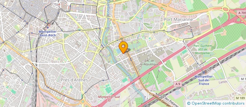 localisation de l'entreprise MONSIEUR MATTHIEU-FLORENT PEHAUT-KENGUELEOUA  MONTPELLIER