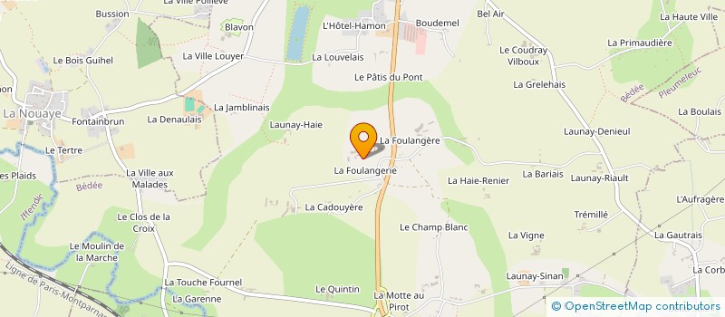 localisation de l'entreprise MONSIEUR MATTHIEU FORTIN  PLEUMELEUC