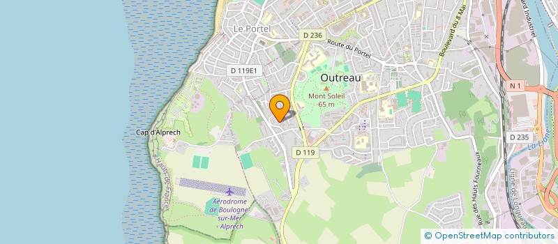 localisation de l'entreprise MONSIEUR MATTHIEU FOURCROY  OUTREAU