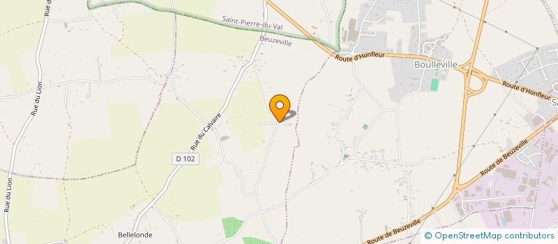 localisation de l'entreprise MONSIEUR MATTHIEU FOYER  BEUZEVILLE