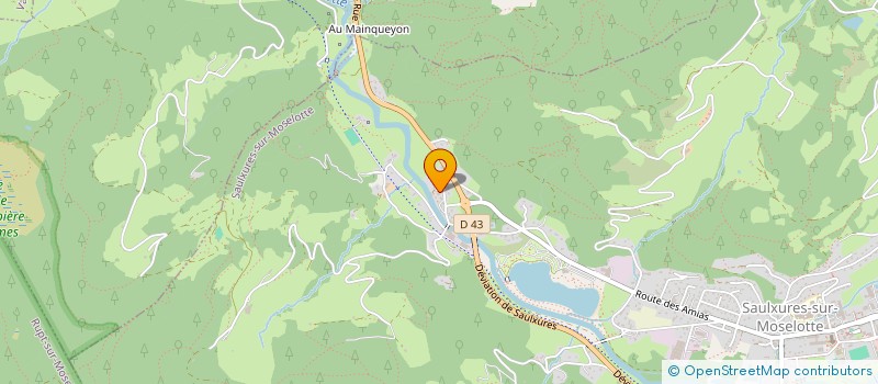 localisation de l'entreprise MONSIEUR MATTHIEU FRANCOIS  SAULXURES-SUR-MOSELOTTE