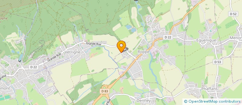 localisation de l'entreprise MONSIEUR MATTHIEU FRELIN à ROPPE