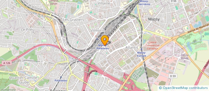 localisation de l'entreprise MONSIEUR MATTHIEU FRICAUDET à MASSY