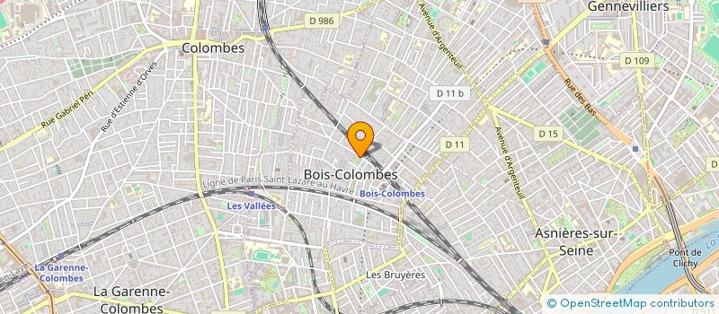 localisation de l'entreprise MONSIEUR MATTHIEU FROUIN à BOIS-COLOMBES