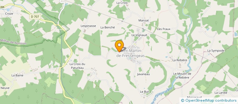 localisation de l'entreprise MONSIEUR MATTHIEU GADONNEIX à THIVIERS