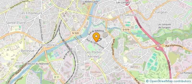 localisation de l'entreprise MONSIEUR MATTHIEU GAINANT à LIMOGES