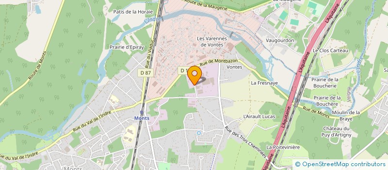 localisation de l'entreprise MONSIEUR MATTHIEU GALARD  MONTS