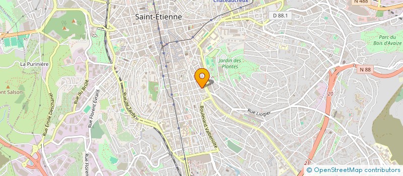 localisation de l'entreprise MONSIEUR MATTHIEU GALLO à SAINT-ETIENNE
