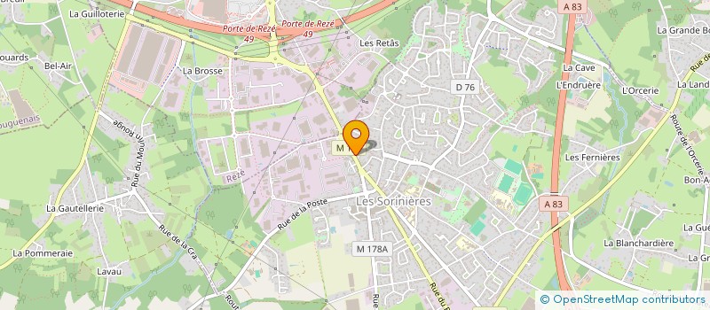 localisation de l'entreprise MONSIEUR MATTHIEU GALLOU à LES SORINIERES