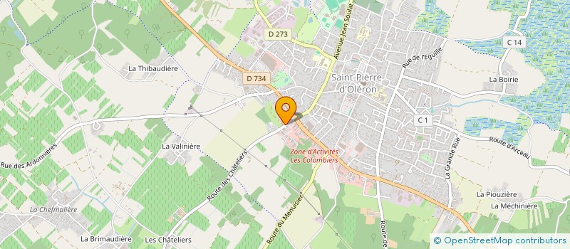 localisation de l'entreprise MONSIEUR MATTHIEU GARNIER  LE CHATEAU D OLERON