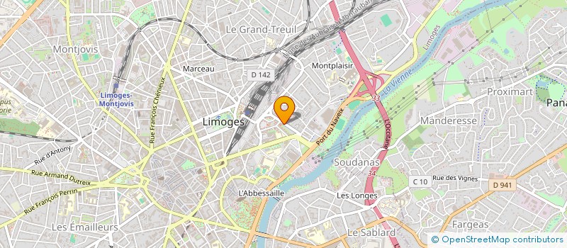 localisation de l'entreprise MONSIEUR MATTHIEU GAUDEAU à LIMOGES