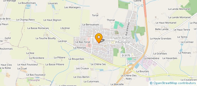 localisation de l'entreprise MONSIEUR MATTHIEU GENDRIN  SAINT-AUBIN-D'AUBIGNE