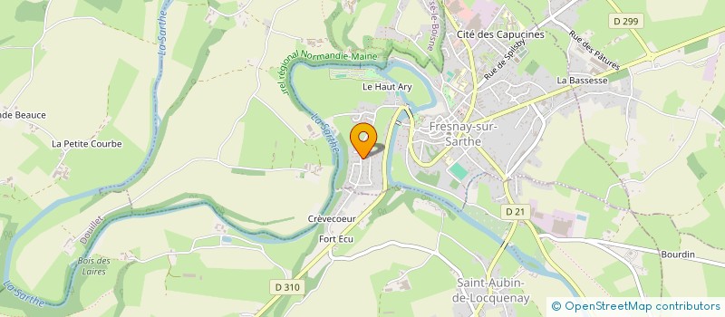 localisation de l'entreprise MONSIEUR MATTHIEU GENIEVRE  FRESNAY-SUR-SARTHE