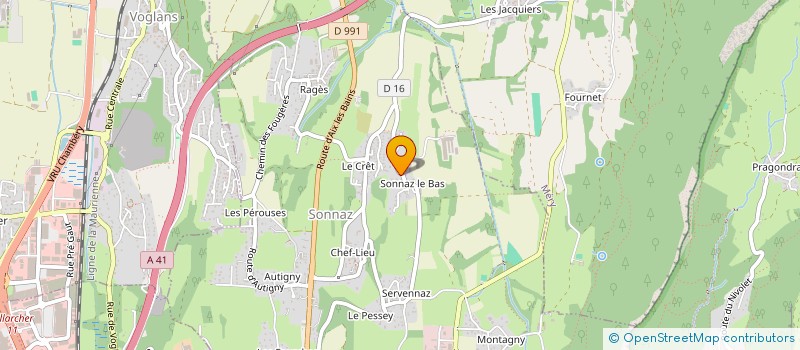 localisation de l'entreprise MONSIEUR MATTHIEU GERARD à SONNAZ