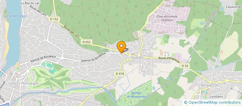 localisation de l'entreprise MONSIEUR MATTHIEU GERMAIN  SOORTS-HOSSEGOR