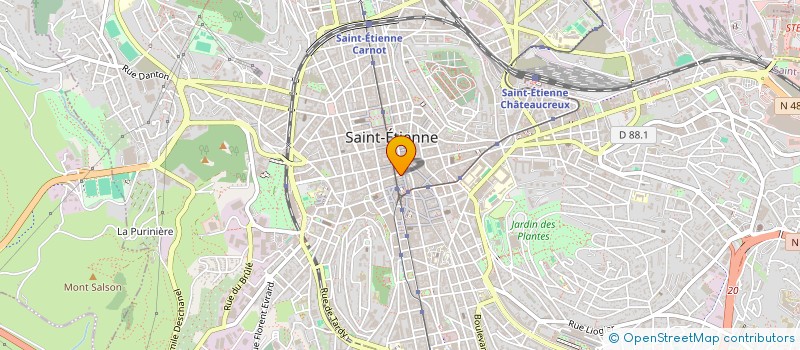 localisation de l'entreprise MONSIEUR MATTHIEU GERY  SAINT-ETIENNE