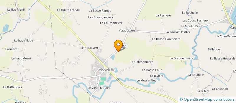 localisation de l'entreprise MONSIEUR MATTHIEU GESLIN  VISSEICHE