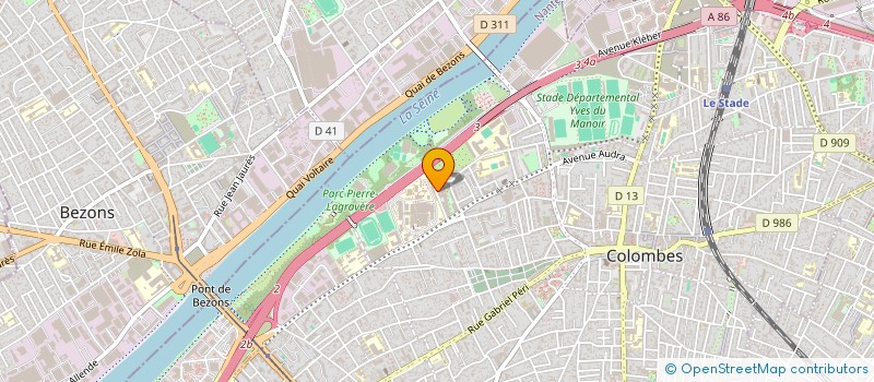 localisation de l'entreprise MONSIEUR MATTHIEU GINER à COLOMBES