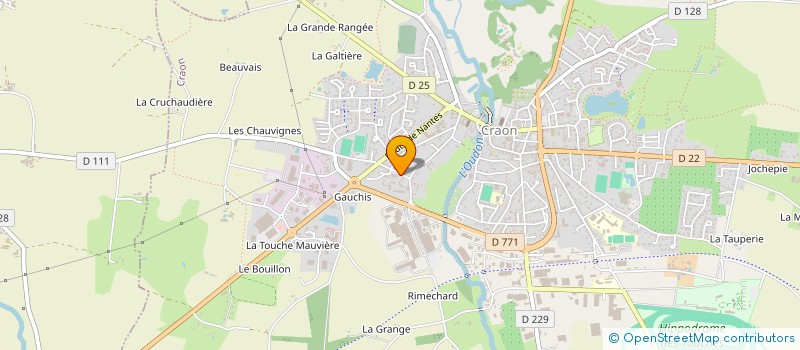 localisation de l'entreprise MONSIEUR MATTHIEU GIRAUD-HERAUD  CRAON