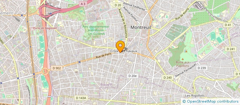 localisation de l'entreprise MONSIEUR MATTHIEU GODET à MONTREUIL