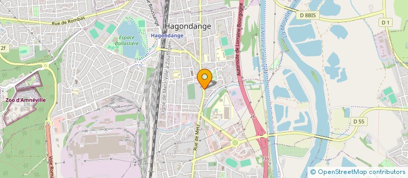 localisation de l'entreprise MONSIEUR MATTHIEU GOSSIN  HAGONDANGE