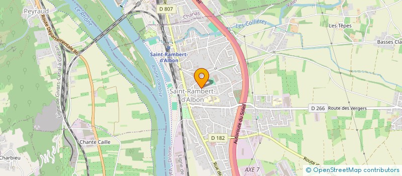 localisation de l'entreprise MONSIEUR MATTHIEU GOUJON  SAINT-RAMBERT-D'ALBON