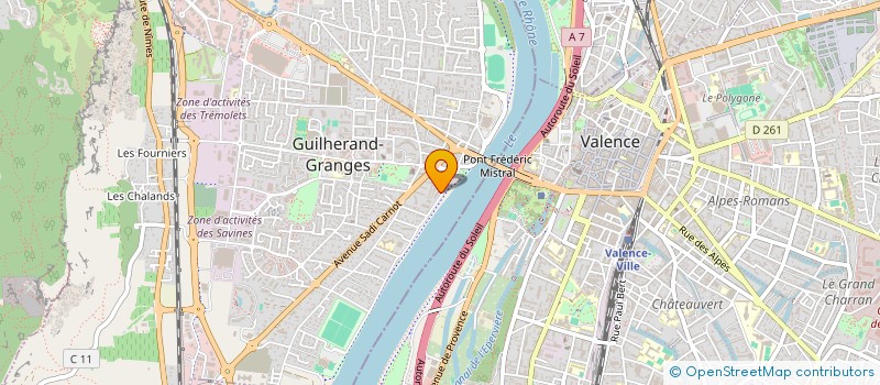 localisation de l'entreprise MONSIEUR MATTHIEU GOURDAIN  GUILHERAND-GRANGES