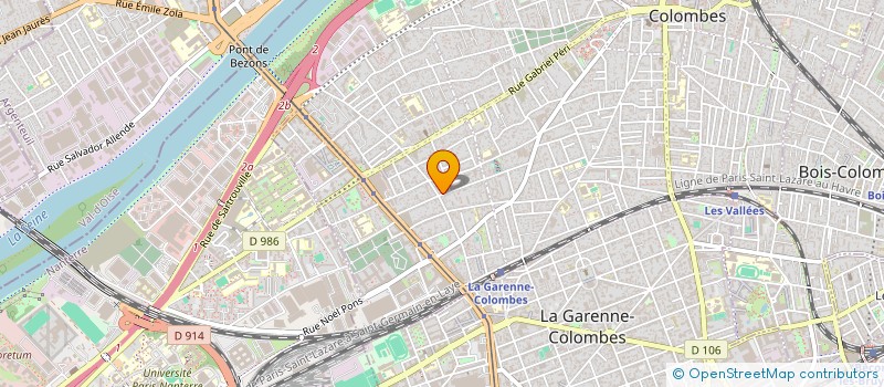 localisation de l'entreprise MONSIEUR MATTHIEU GOURDON  COLOMBES