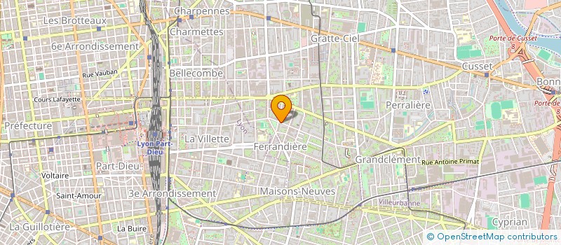 localisation de l'entreprise MONSIEUR MATTHIEU GRAND  VILLEURBANNE